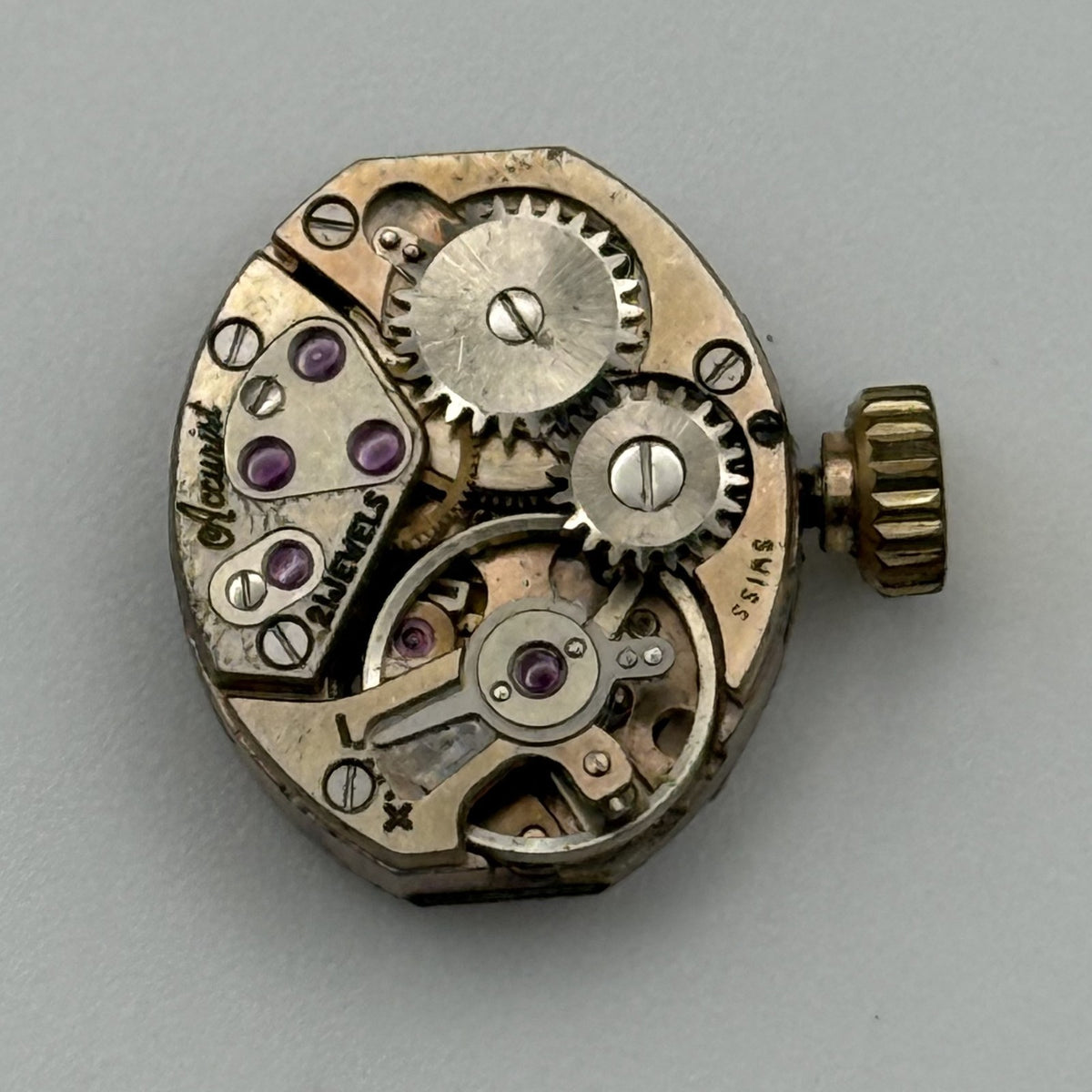 ETA 2430 Watch Movement - Accurist - Running - For Parts / Repair