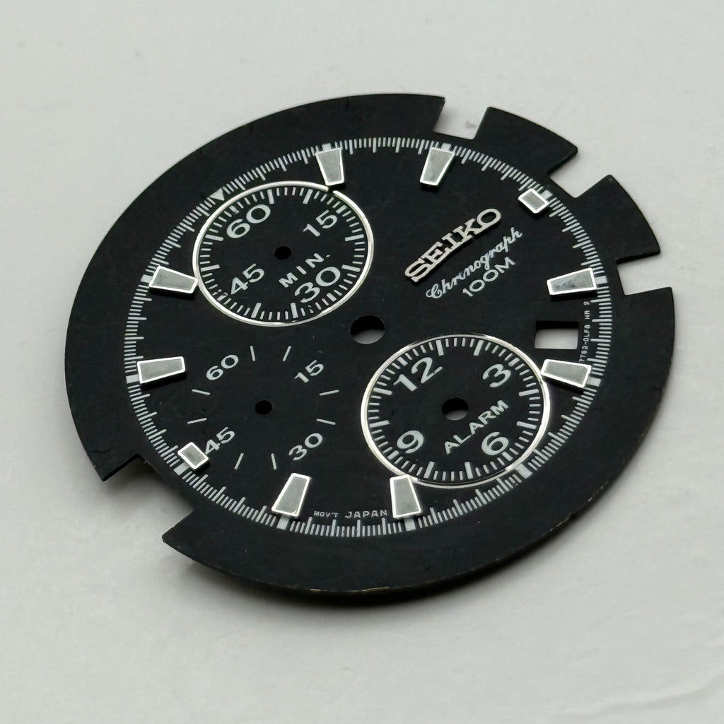Seiko 7T62-0LF8 Watch Dial Chronograph Alarm 100M Spare Parts Repair 32.9mm