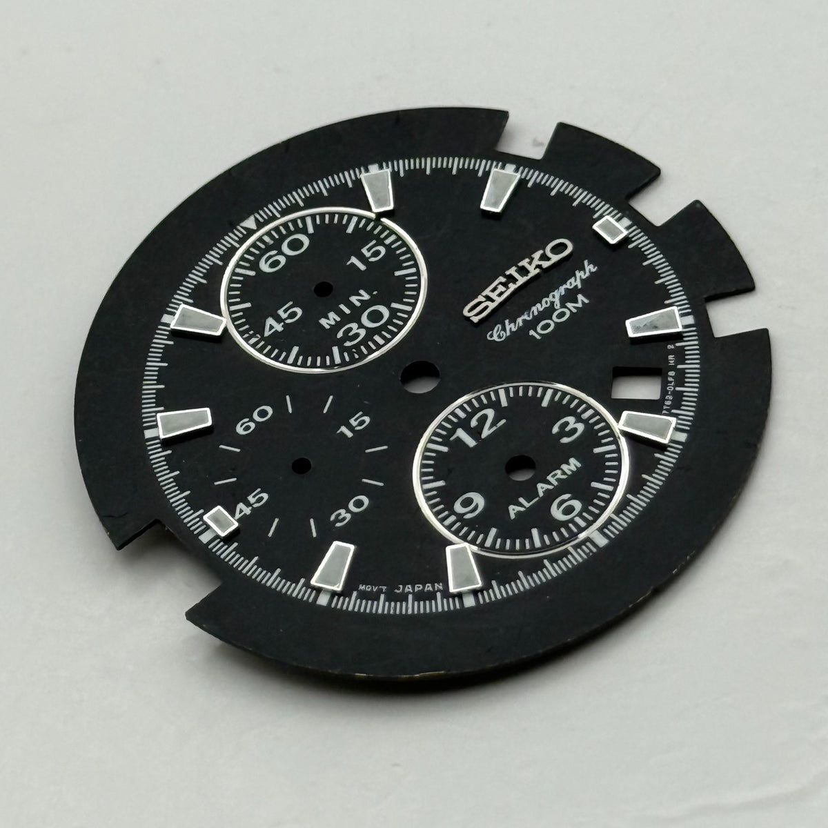 Seiko 7T62-0LF8 Watch Dial Chronograph Alarm 100M Spare Parts Repair 32.9mm