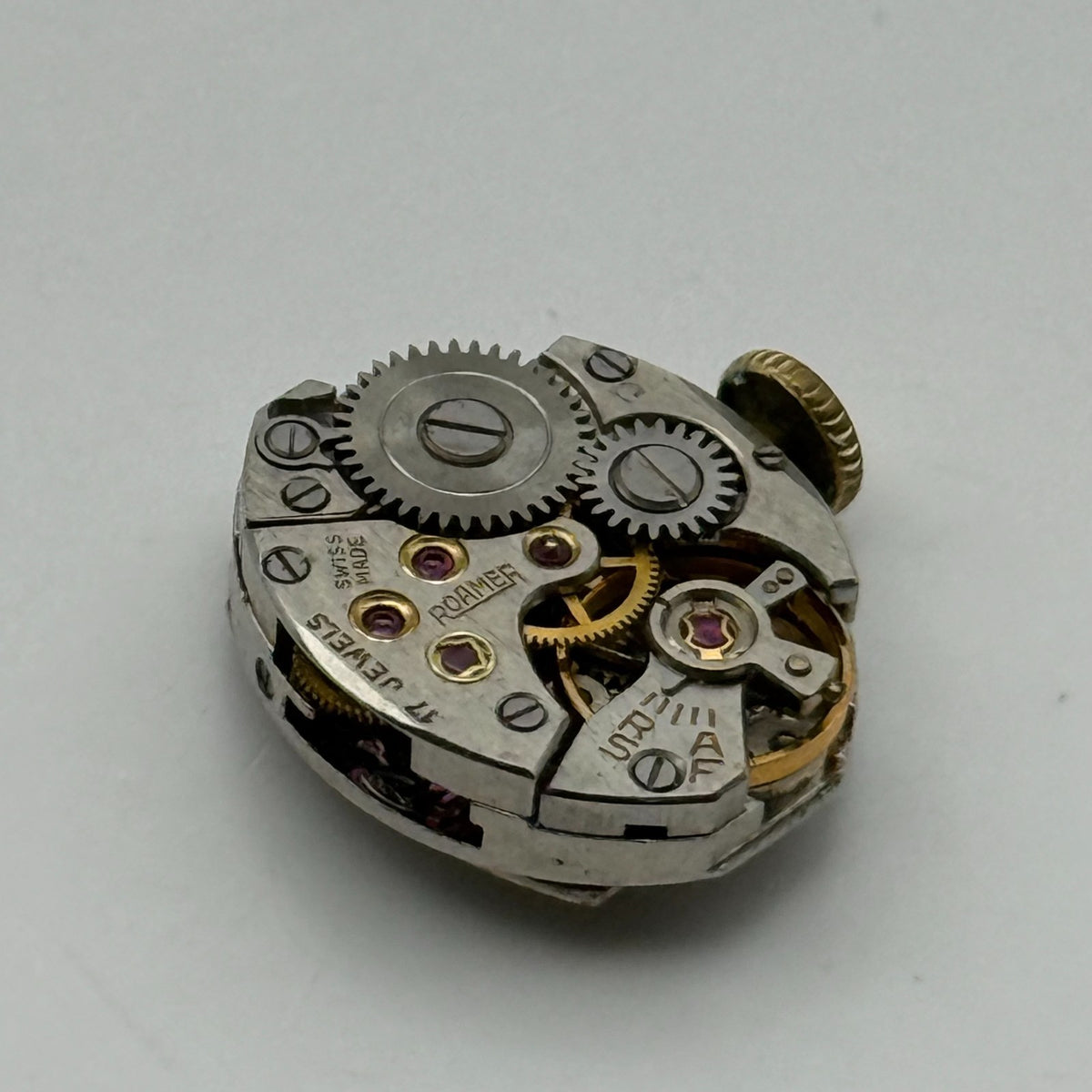 MST 389 Watch Movement Roamer 17 Jewels Swiss Manual Wind Parts Repair 13.1mm