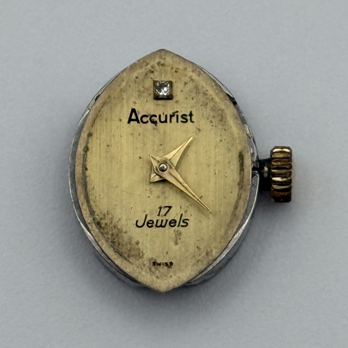 P100051 Watch Movement - Accurist - Running - For Parts / Repair