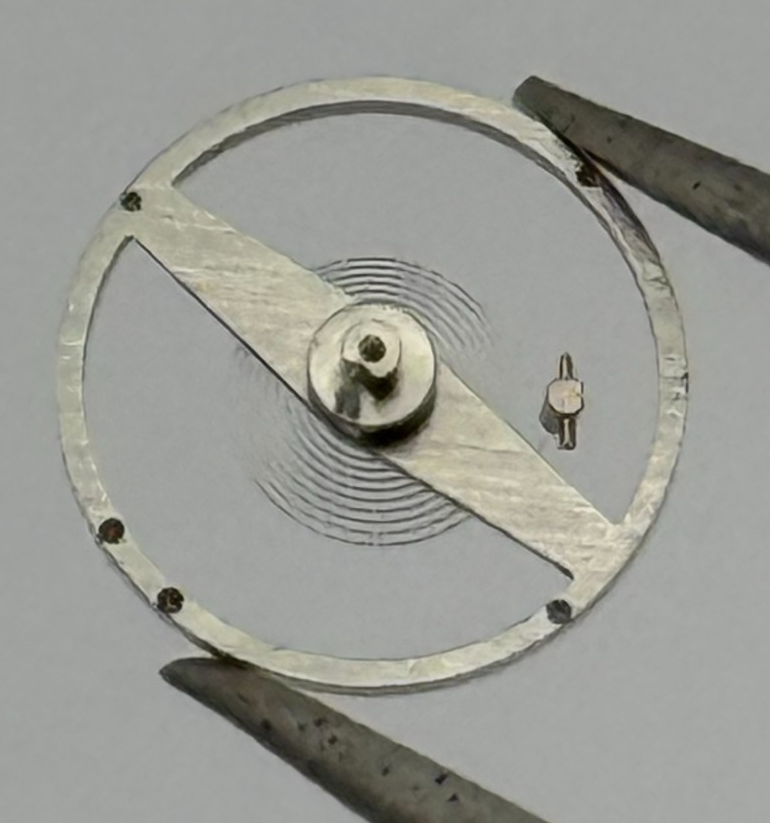 Amida 580 585 Balance Wheel Complete And Spring a pl. Watch Parts NOS