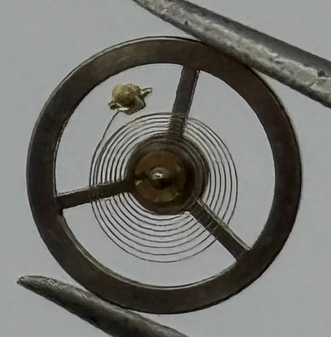 Ebosa 86 87 Balance Wheel Complete And Spring 8¾’’’ 1249 Watch Movement Parts