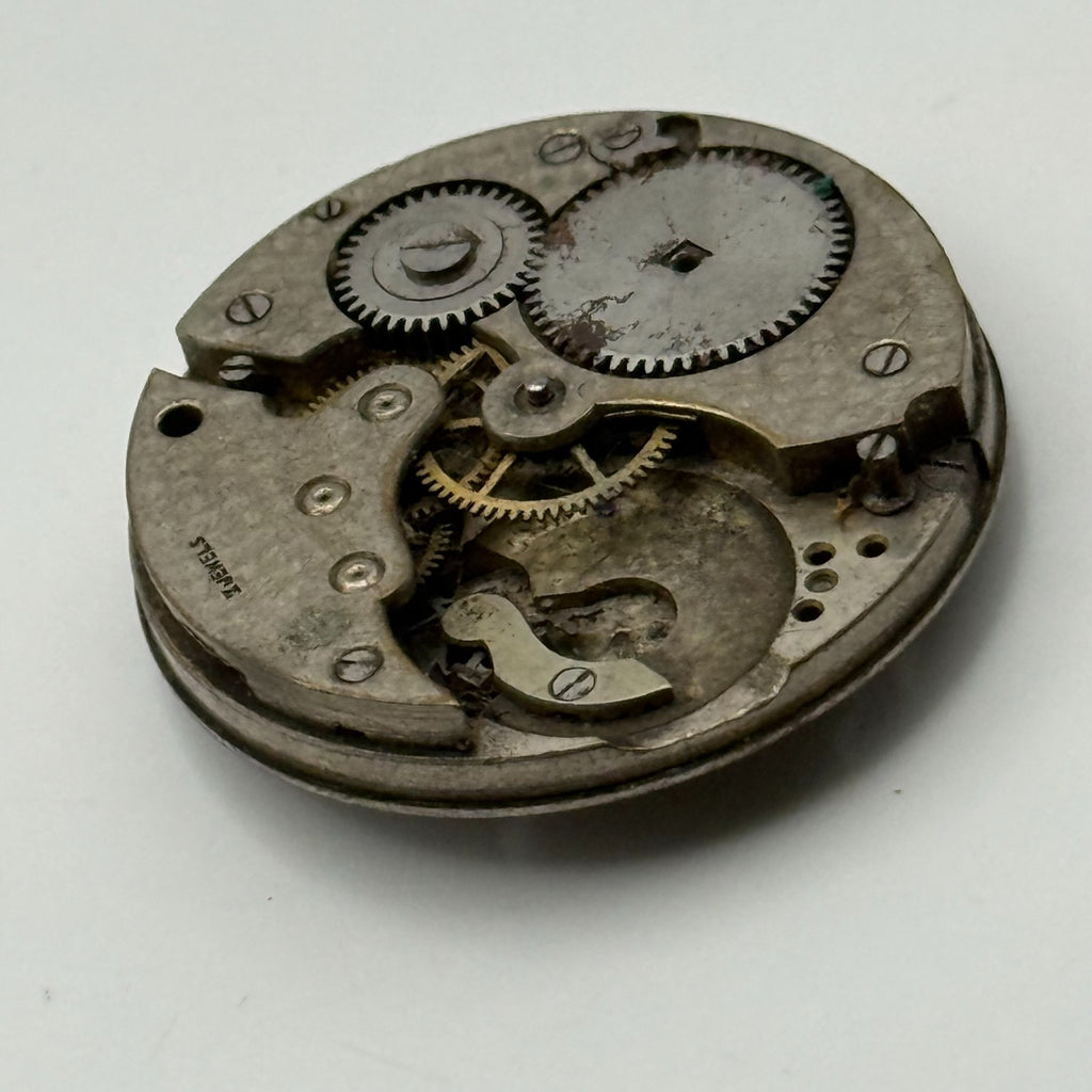 FHF Patent 51482 Watch Movement Swiss 7 Jewels Incomplete Parts Repair 29.2mm