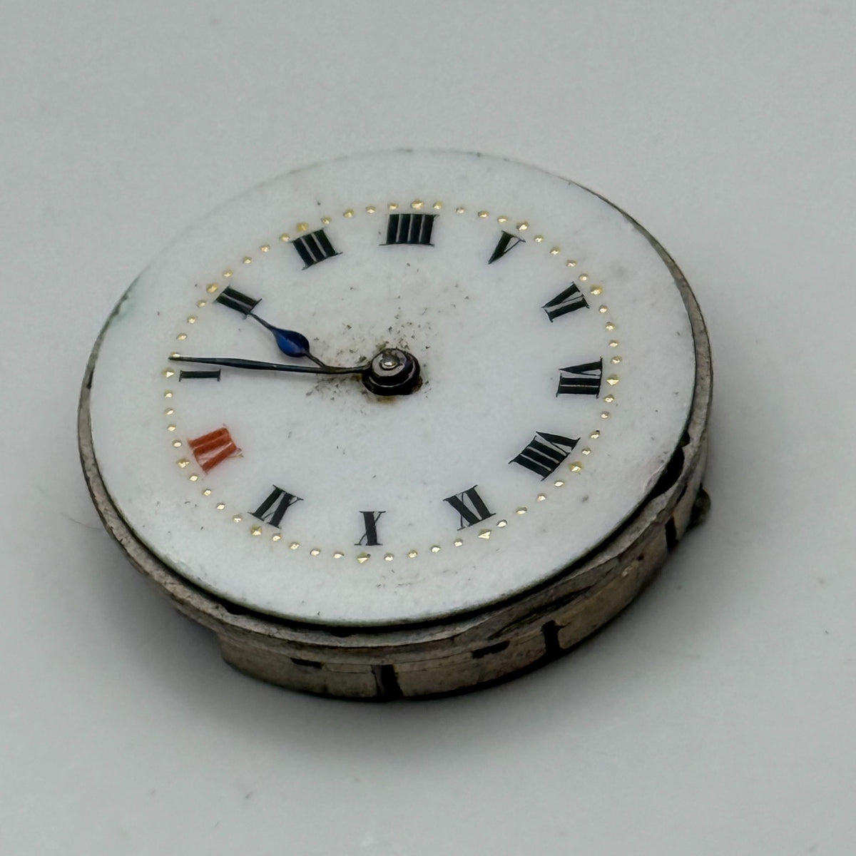 Red 12 Watch Movement Manual Wind Vintage Parts Repair Spares 24.9mm