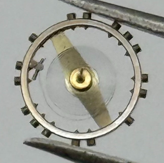 FHF 57 Balance Wheel Complete And Spring Renata 1053 M Watch Movement Parts NOS