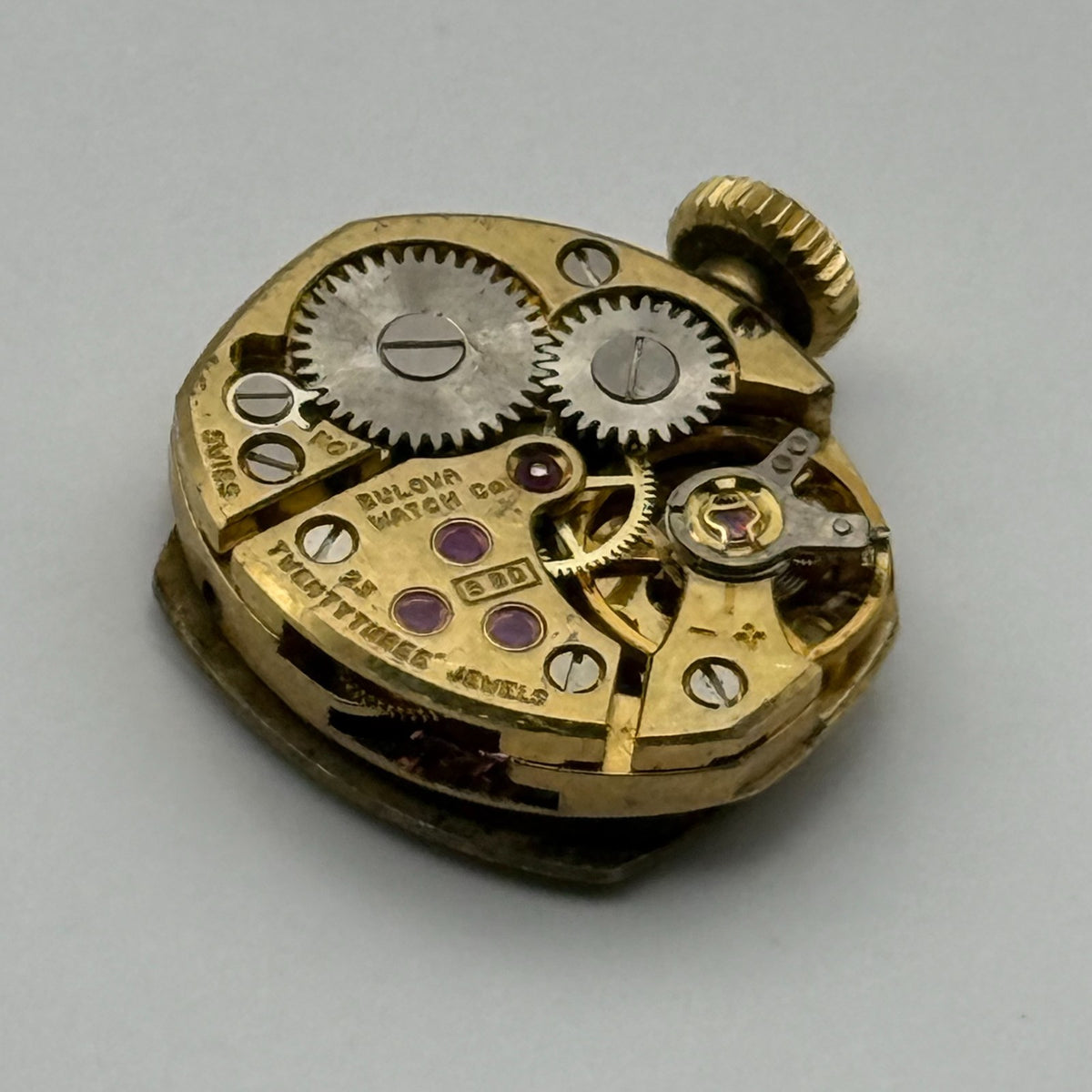 Bulova 5BD Watch Movement Running Ladies 23 Jewels Swiss Manual Wind Parts 13mm