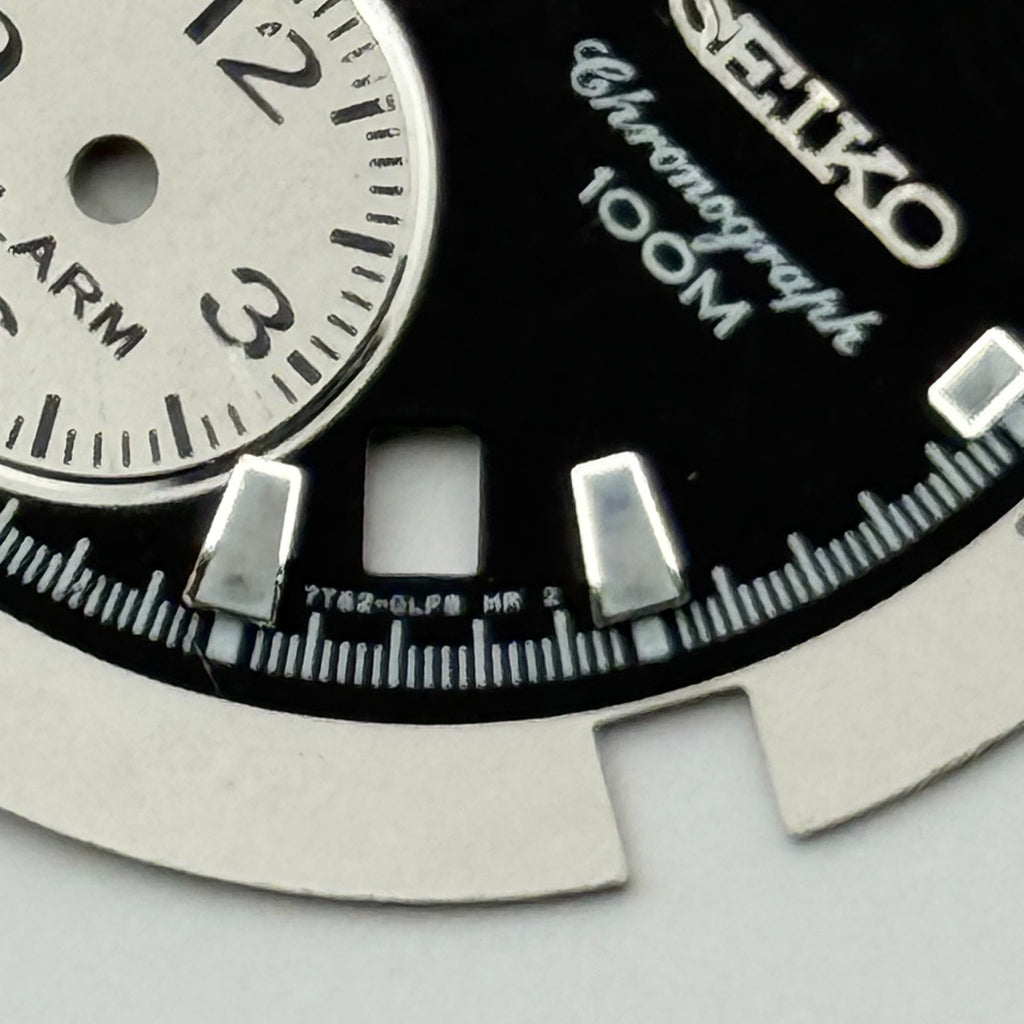 Seiko 7T62-0LP8 Watch Dial Chronograph Alarm 100M Spare Parts Repair 32.9mm