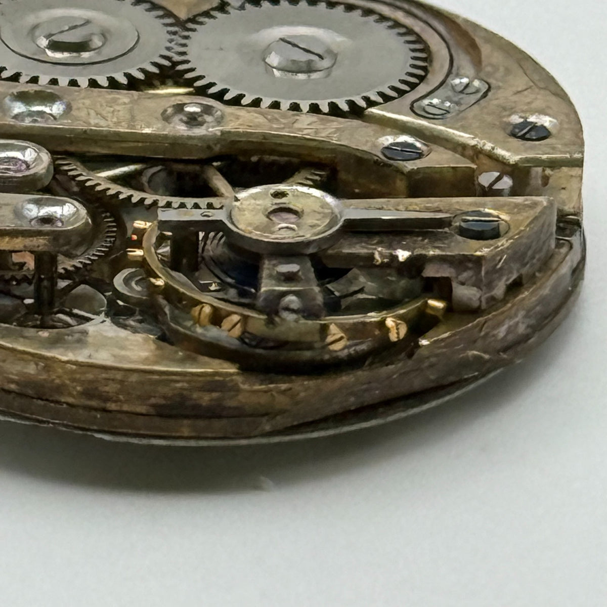 Unidentified Watch Movement Swiss Manual Wind Vintage Parts Repair 24.9mm
