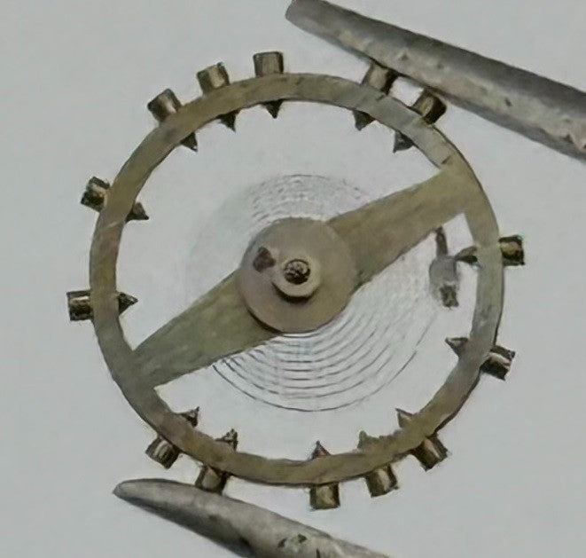 Peseux 140 290 Balance Wheel Complete And Spring Renata 277 Watch Movement Parts