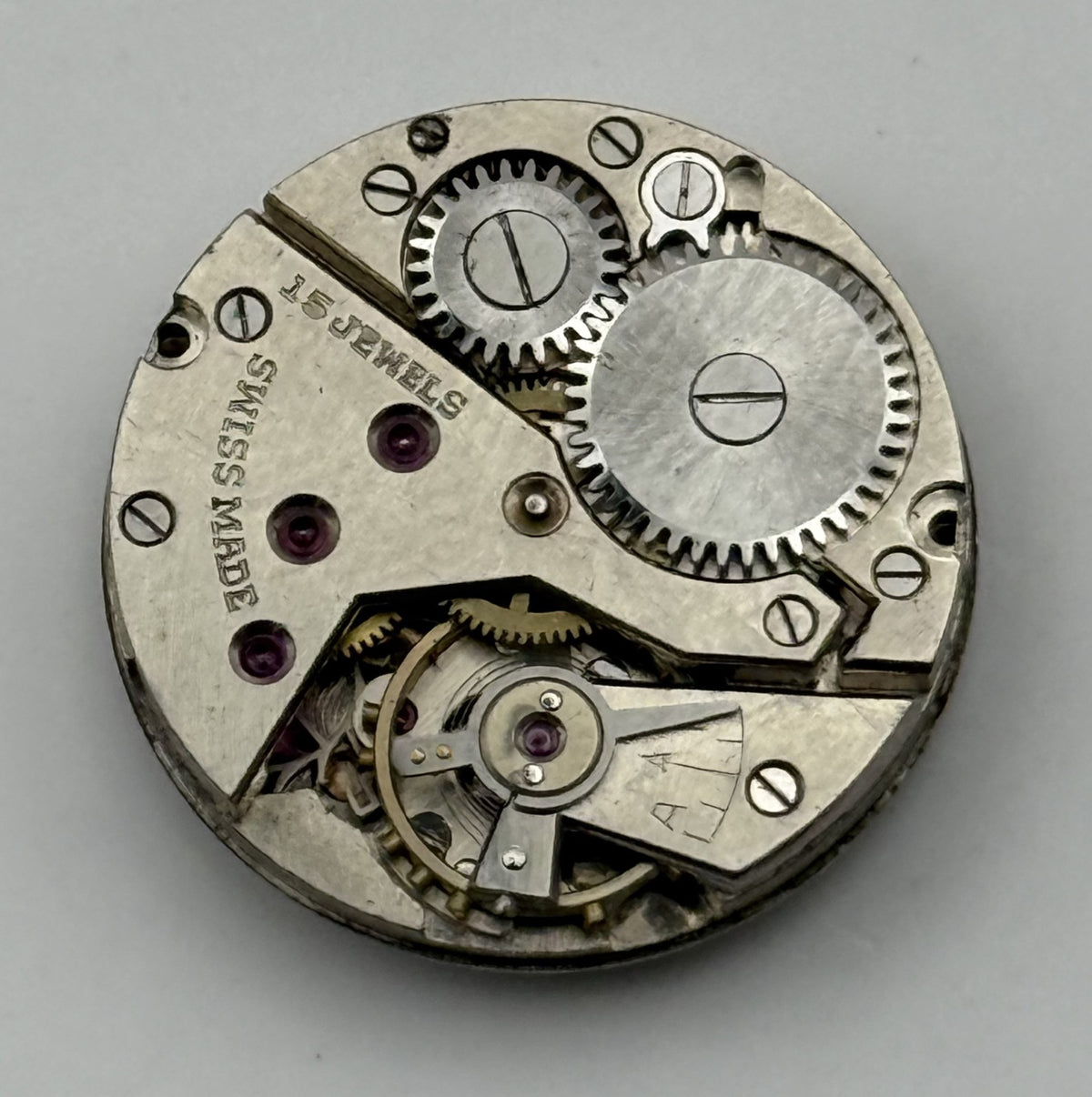 Durowe 40 Watch Movement Avia 15 Jewels Swiss Manual Wind Parts Repair 19.5mm