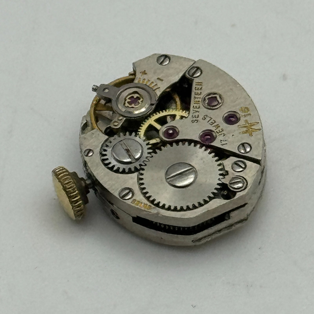 Hamilton 16 Watch Movement Ladies Manual Wind Vintage Swiss Parts 13mm