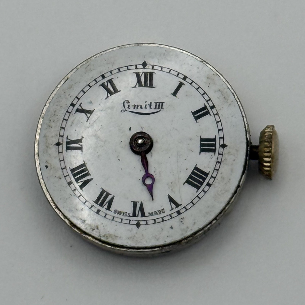Revue 42 Watch Movement - Limit 111 - Running - For Parts / Repair