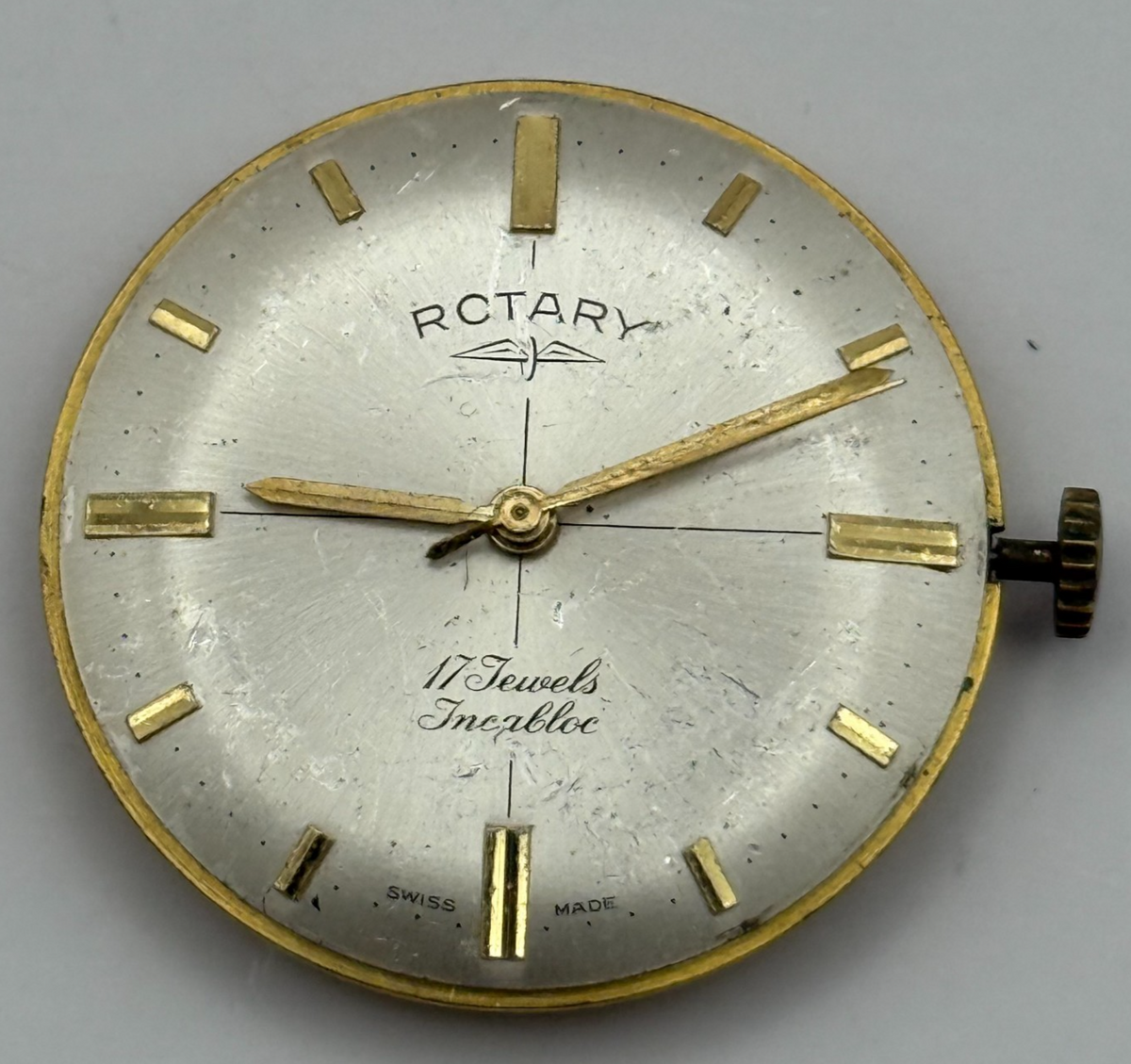 AS 1795 Watch Movement - A. Schild 1795 Rotary - For Parts / Repair - 30.6mm