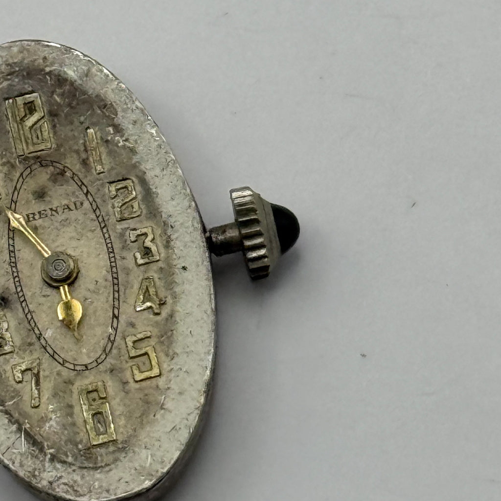 Frey & Co Watch Movement Running Grenad 15J Swiss Manual Wind Parts 14.7mm