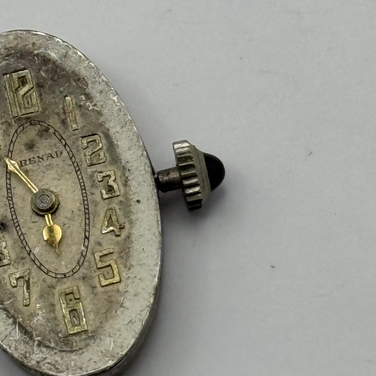 Frey & Co Watch Movement Running Grenad 15J Swiss Manual Wind Parts 14.7mm