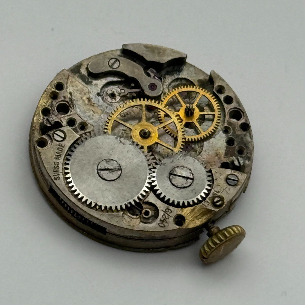 Peseux 6/240 Watch Movement - Spares - For Parts / Repair - 21.9mm