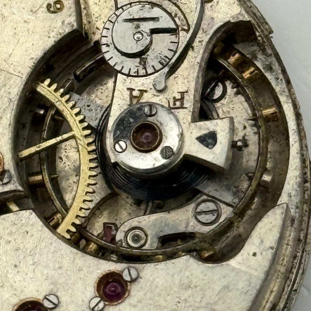 Denco Hunter Pocket Watch Movement Sub Seconds 17J Manual Wind Parts 40.5mm