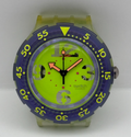 Vintage Swatch Scuba 200 Watch SDN103 Spray Up 1992 ETA Quartz Swiss 40mm Parts 