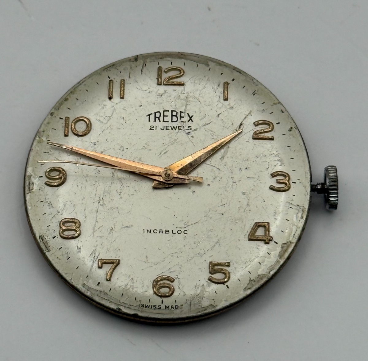 AS 1538 1539 Watch Movement A. Schild 1538 1539 Trebex 15 Jewels Parts 32.5mm