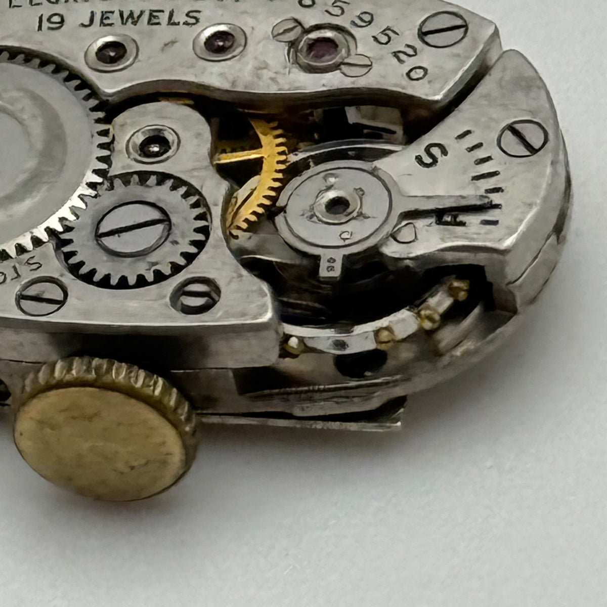 Lady Elgin Grade 535 Model 2 Watch Movement 1948 American Parts Repair 21/0s 