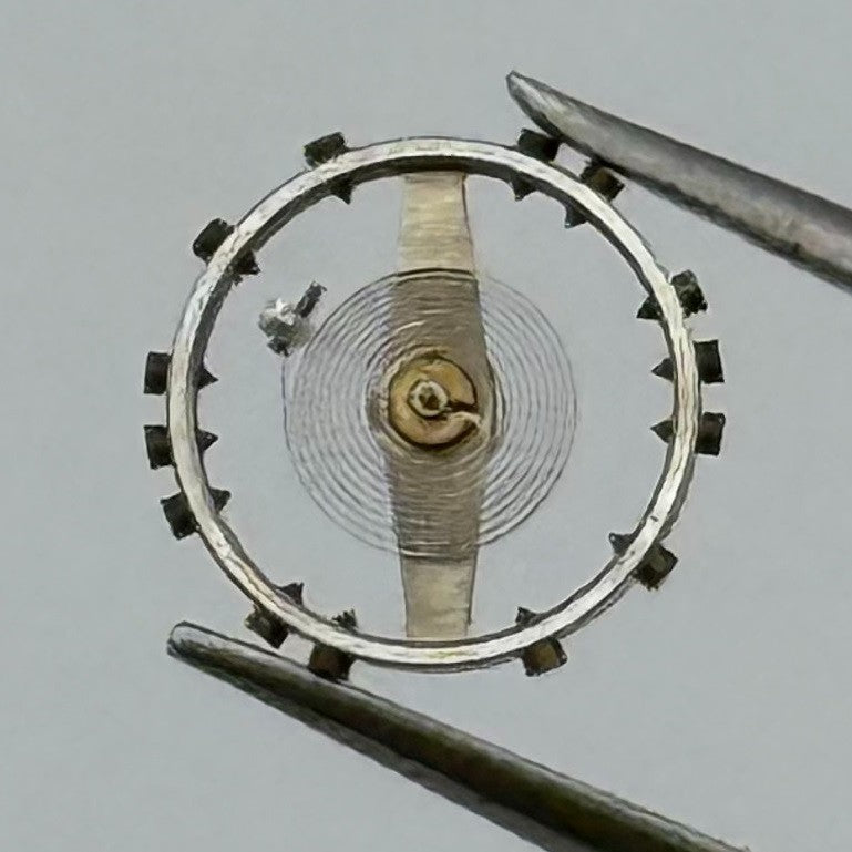 ETA 1201 Inca Balance Wheel Complete And Spring Pour Watch Movement Parts NOS