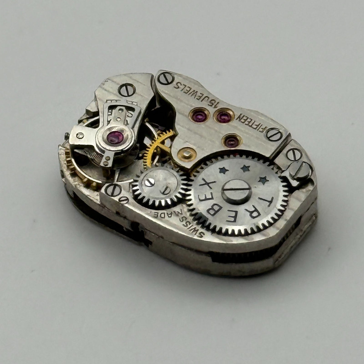 Ariste Racine Watch Movement Trebex 15J Swiss Manual Wind Parts Repair 12.7mm