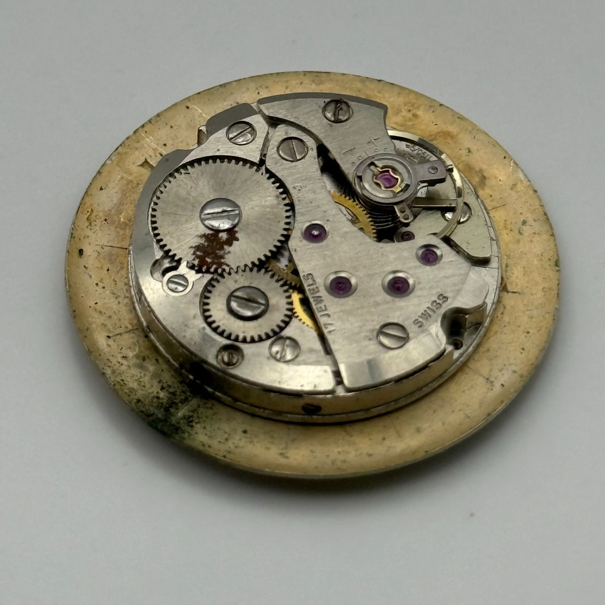 AS 1790/92 Watch Movement A. Schild Jupex 17 Jewels Swiss Manual Wind Parts