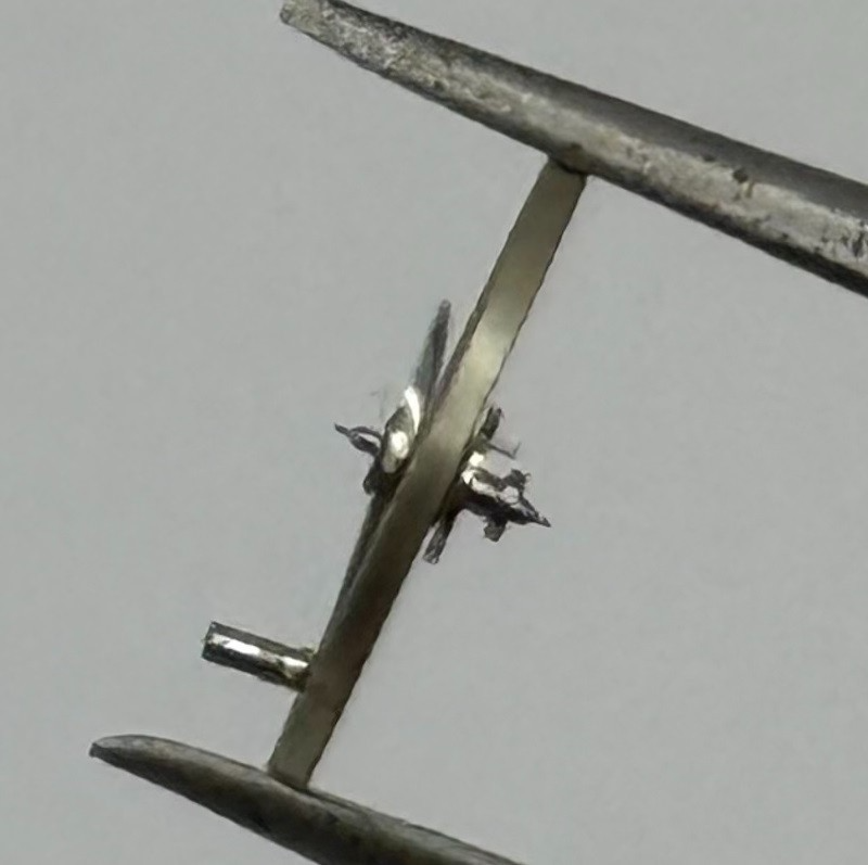FEF 371 Balance Wheel Complete And Spring 6 3/4- 8''' 1572 Watch Movement Parts