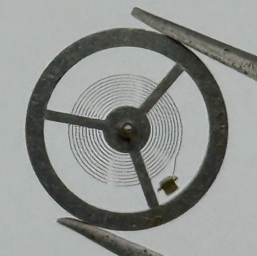 E.S. 50 Balance Wheel Complete And Spring 12’’’ 1400 Watch Movement Parts NOS