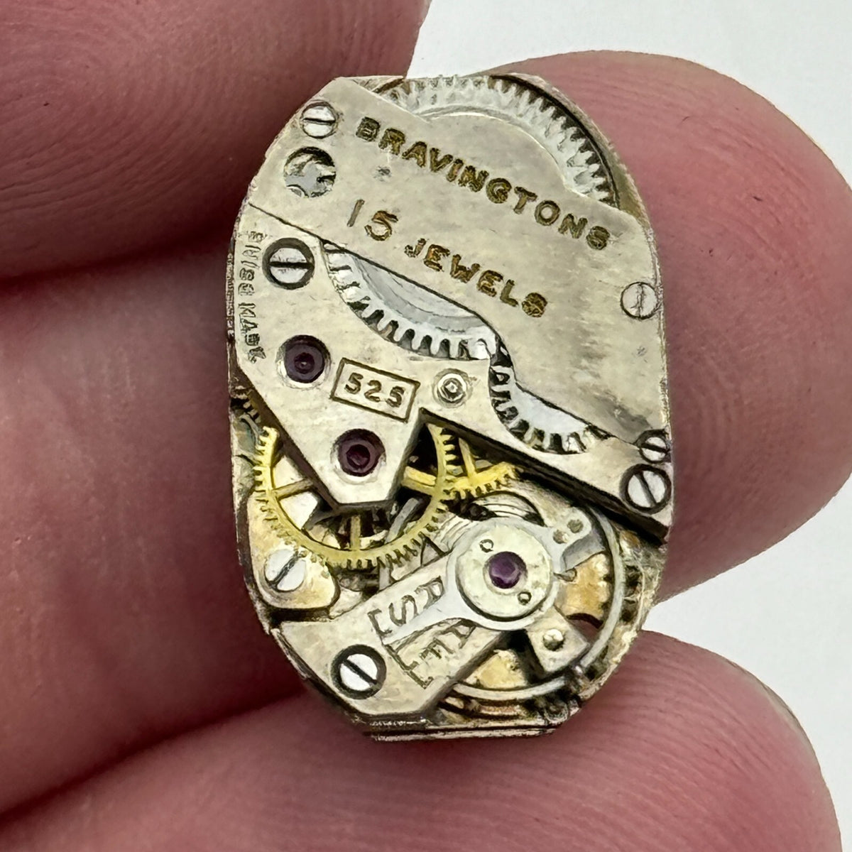 FHF 80 Watch Movement Bravingtons 525 Ladies Manual Wind  Swiss Parts 12.8mm 