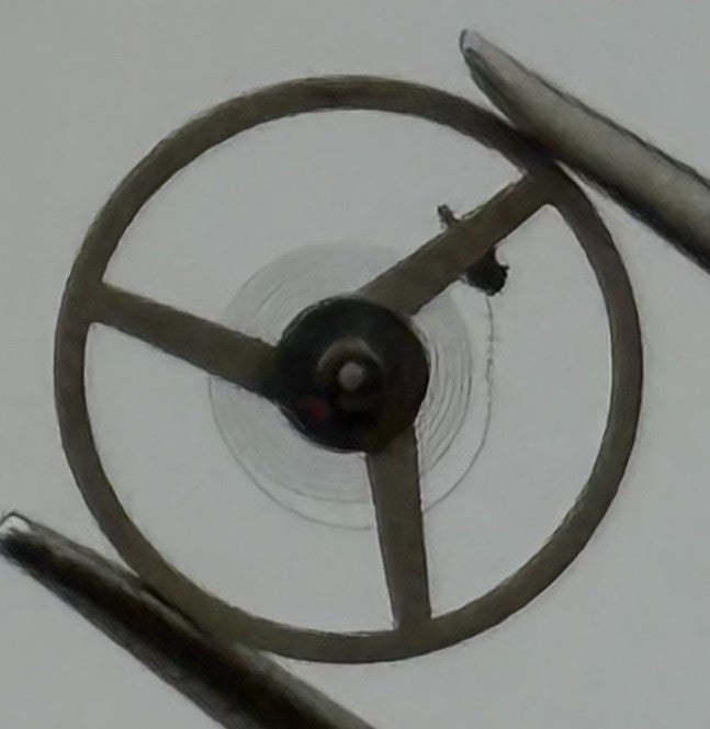 Lanco 500 Balance Wheel Complete And Spring Renata 1345 Watch Movement Parts NOS