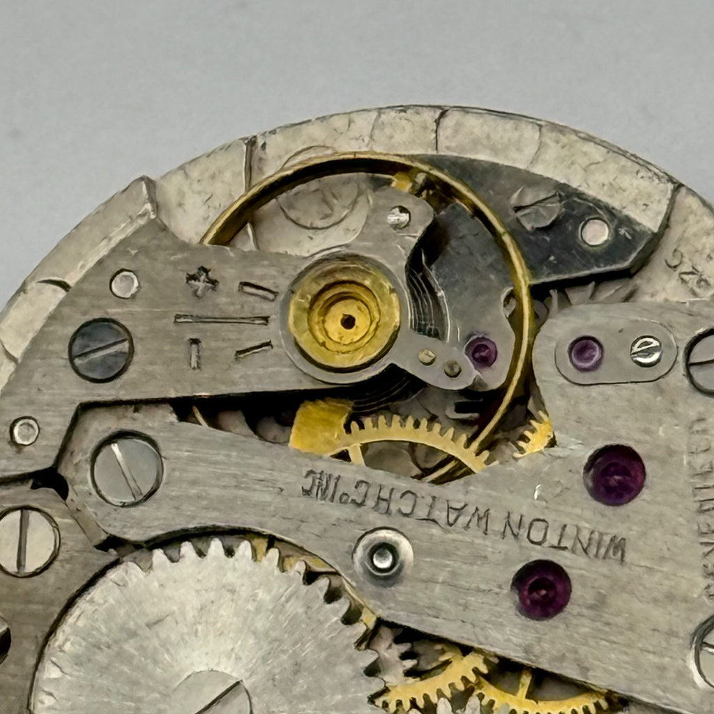 Jeambrun P32G Watch Movement Winton Swiss 17 Jewels Manual Wind Parts 25.7mm