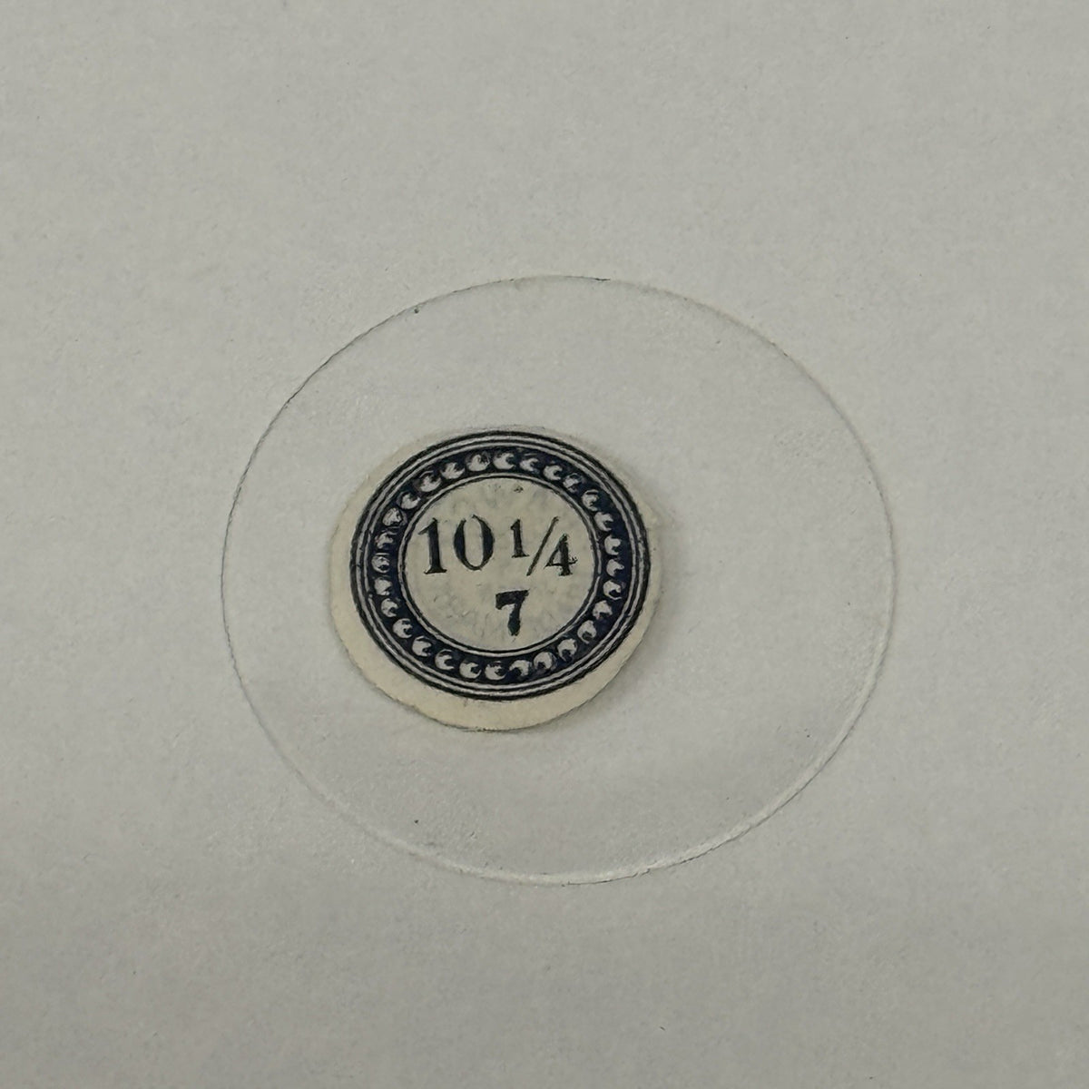 35mm Pocket Watch Glass / Crystal - 10 1/4 - 7 - 1.3mm Height - Rawco - Antique