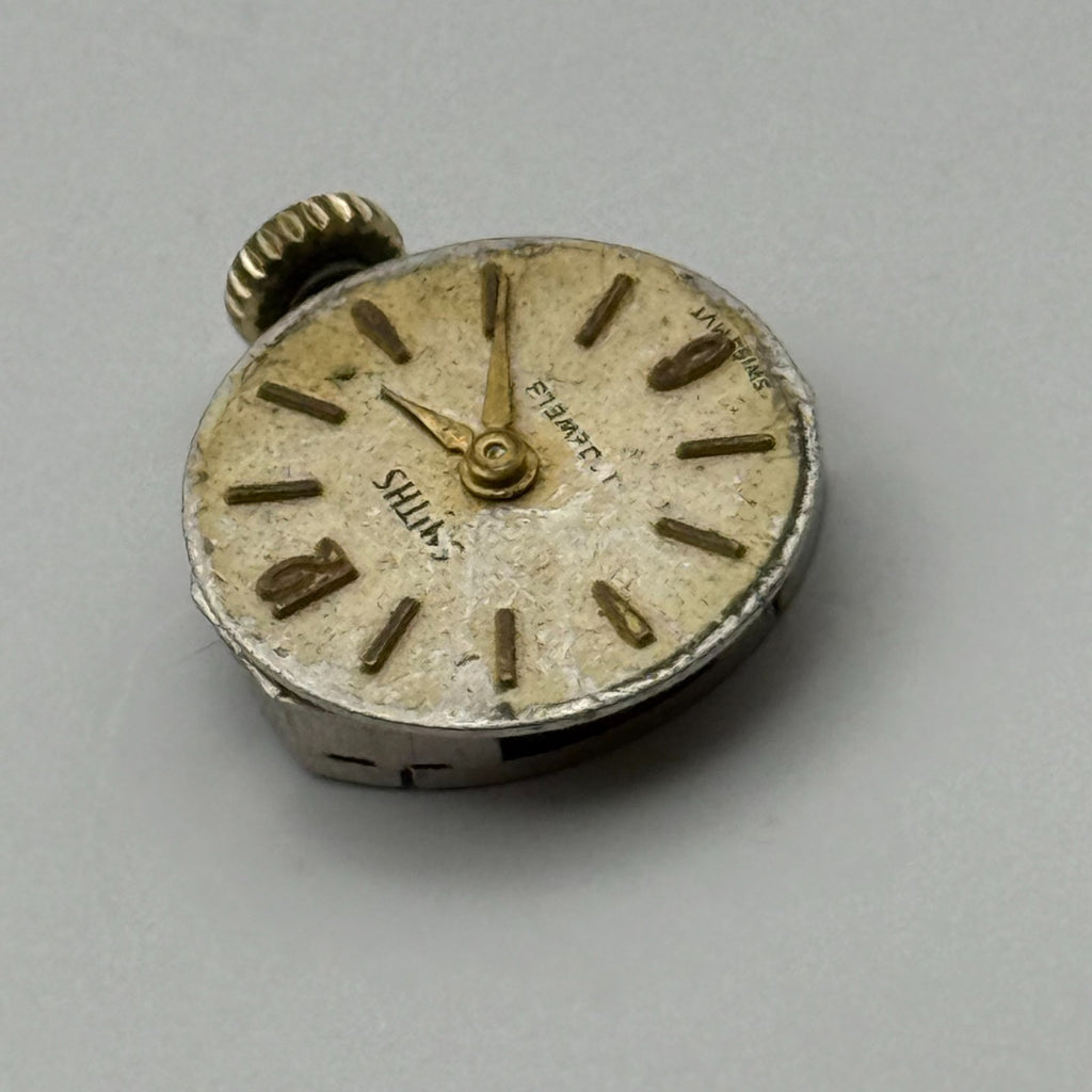 FE 68E4 Watch Movement Smiths 17 Jewels Swiss Manual Wind Parts Repair 13.1mm
