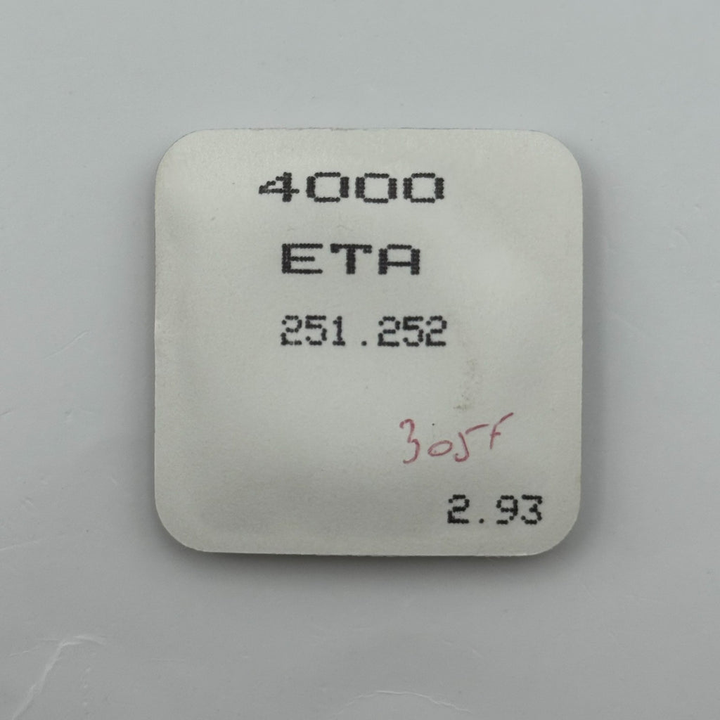 ETA 251.252 Circuit Part - New Old Stock - Vintage Watch Movement Parts
