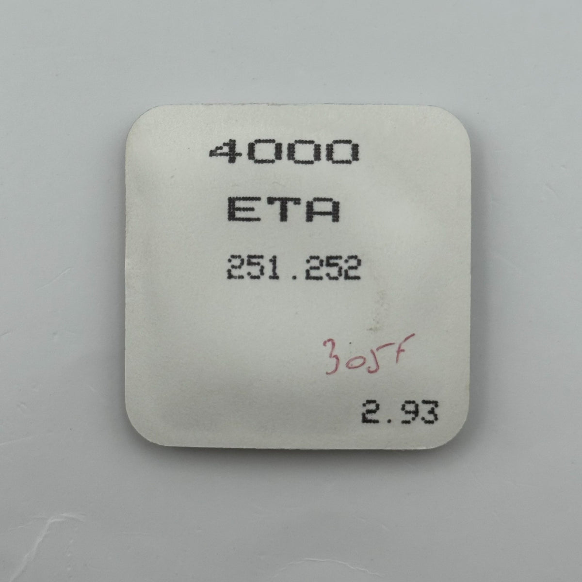 ETA 251.252 Circuit Part - New Old Stock - Vintage Watch Movement Parts