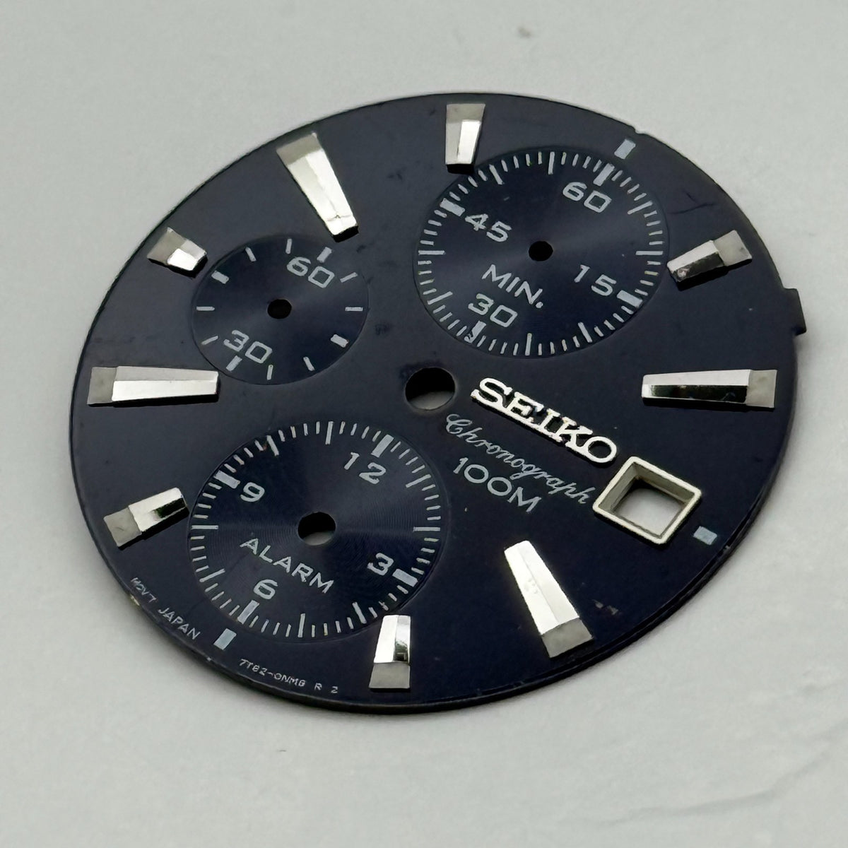 Seiko 7T62-0NM8 Watch Dial Chronograph Alarm 100M Spare Parts Repair 27.9mm