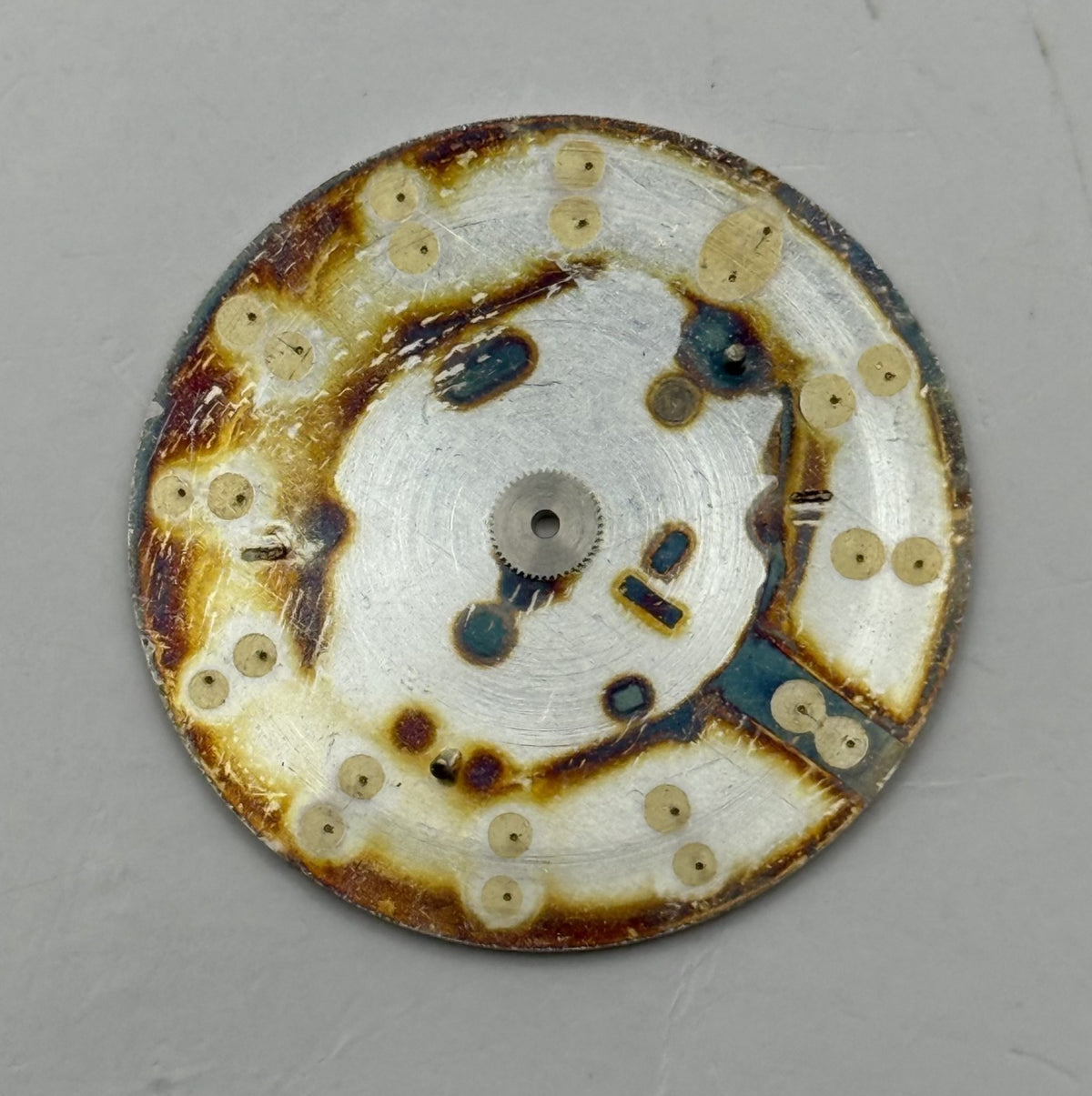 Seiko Lassale 7N00-8C70 Watch Dial White Japan Vintage Spare Parts Repair 28.4mm