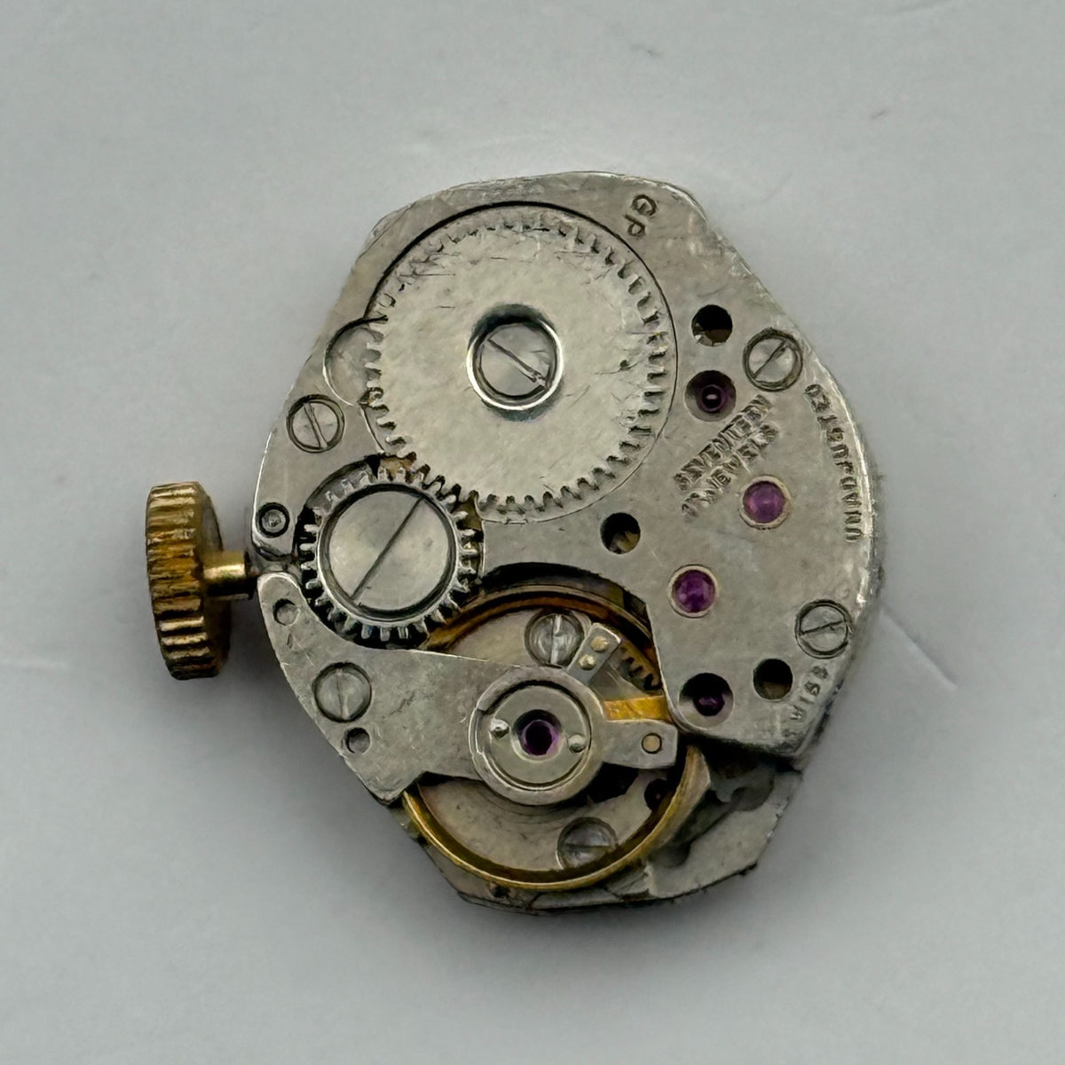 BFG 927 Watch Movement Josmar 17 Jewels Swiss Manual Wind Parts Repair 15.2mm