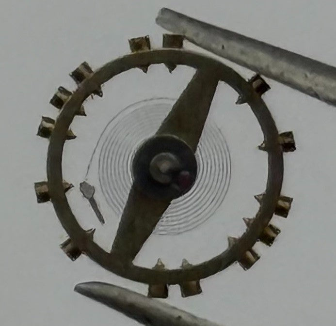 FEF 6600 Balance Wheel Complete And Spring Renata 1181 Watch Movement Parts NOS