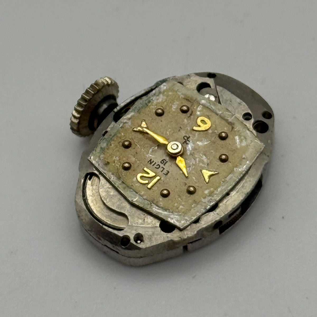 Elgin 660 Watch Movement - 17 Jewels USA - For Parts / Repair - 14.3mm
