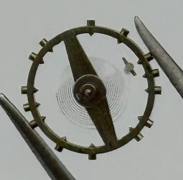 MST 349 Balance Wheel Complete And Spring 5¼’’’ 256 M Watch Movement Parts NOS