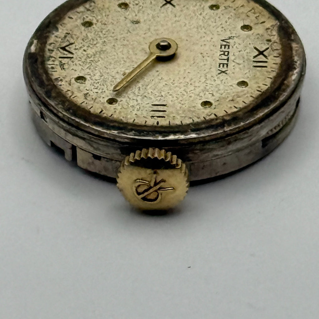 Vertex 42 Watch Movement - VW 15 Jewels - Running - For Parts / Repair - 19.6mm