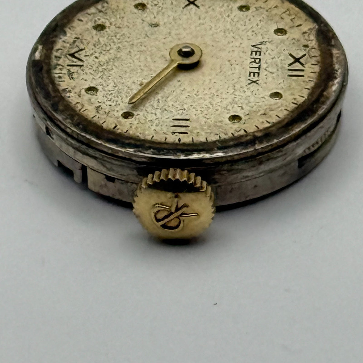 Vertex 42 Watch Movement - VW 15 Jewels - Running - For Parts / Repair - 19.6mm