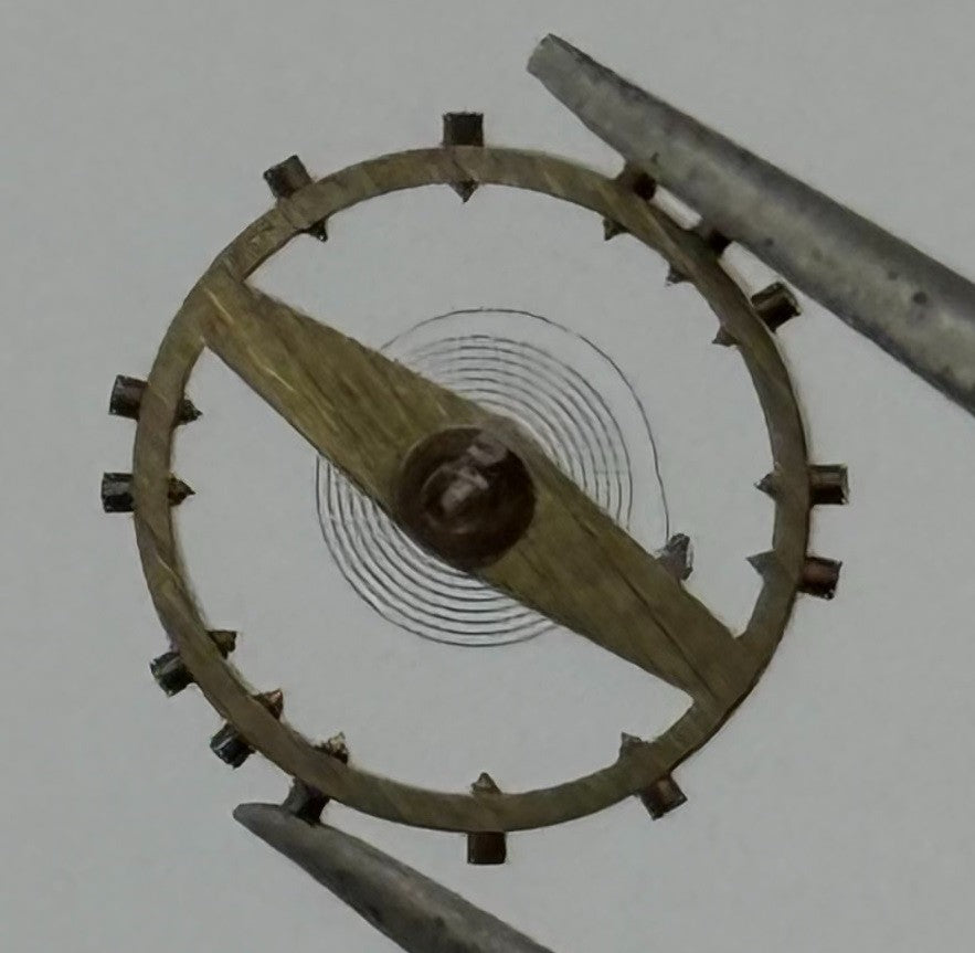 ETA 2512 Balance Wheel Complete And Spring 7¾’’’ 1454 M Watch Movement Parts NOS
