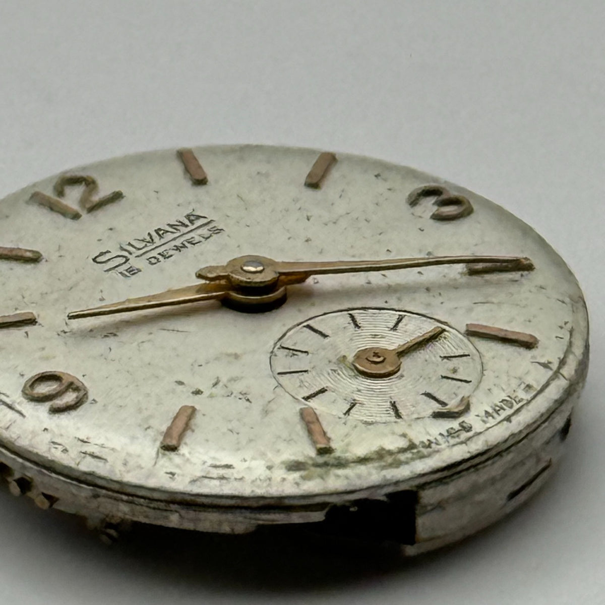 Felsa 4022 Watch Movement Silvana 15 Jewel Swiss Manual Wind Parts Repair 17.4mm