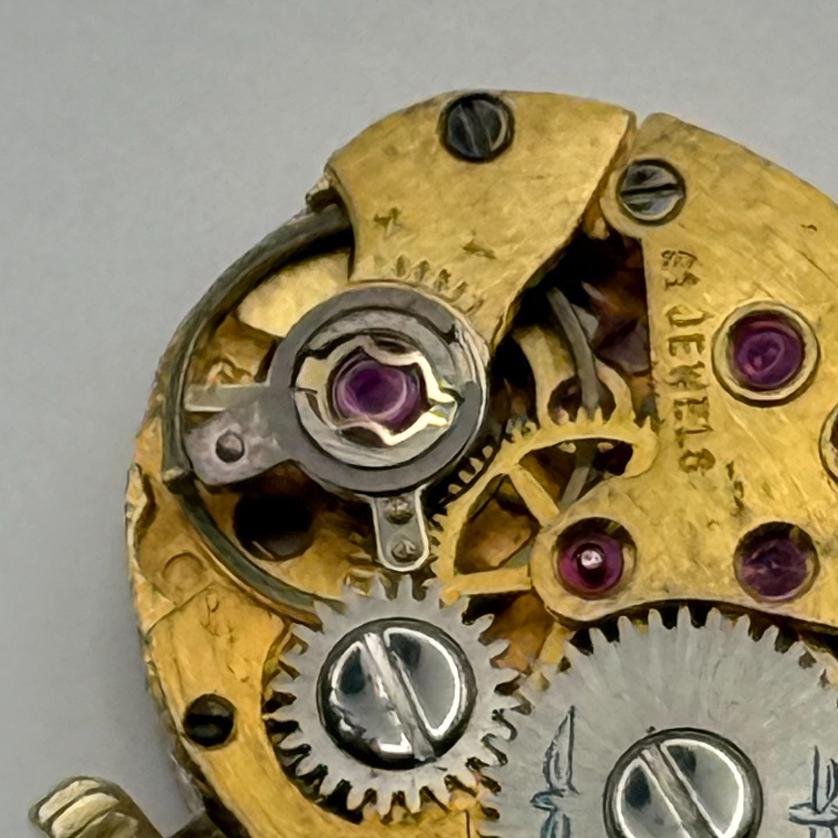 AS 1777 Watch Movement A. Schild Rotary Swiss 21 Jewels Manual Wind Parts 12.4mm