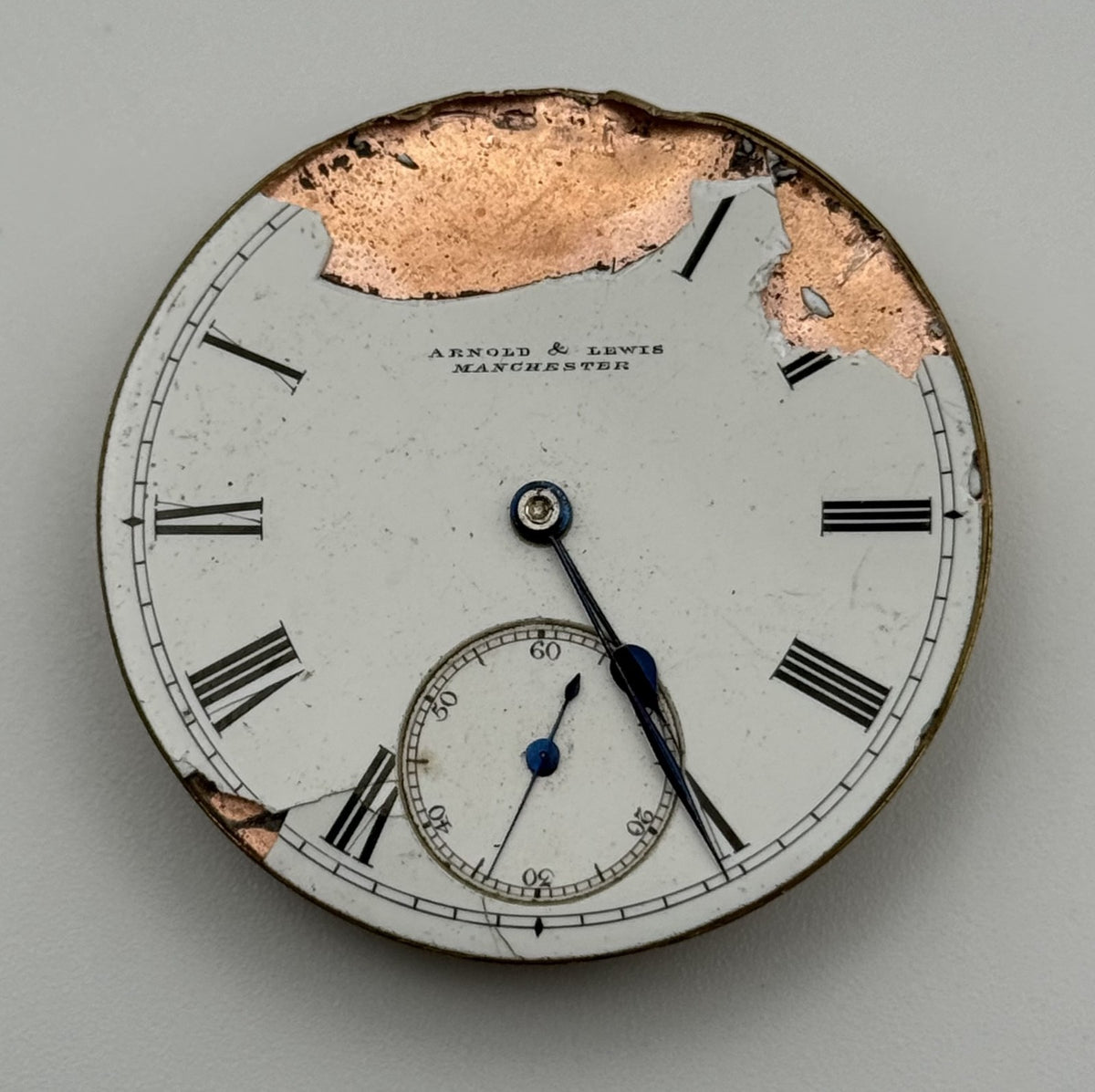 English Lever Pocket Watch Movement - Arnold & Lewis Manchester - Parts / Repair