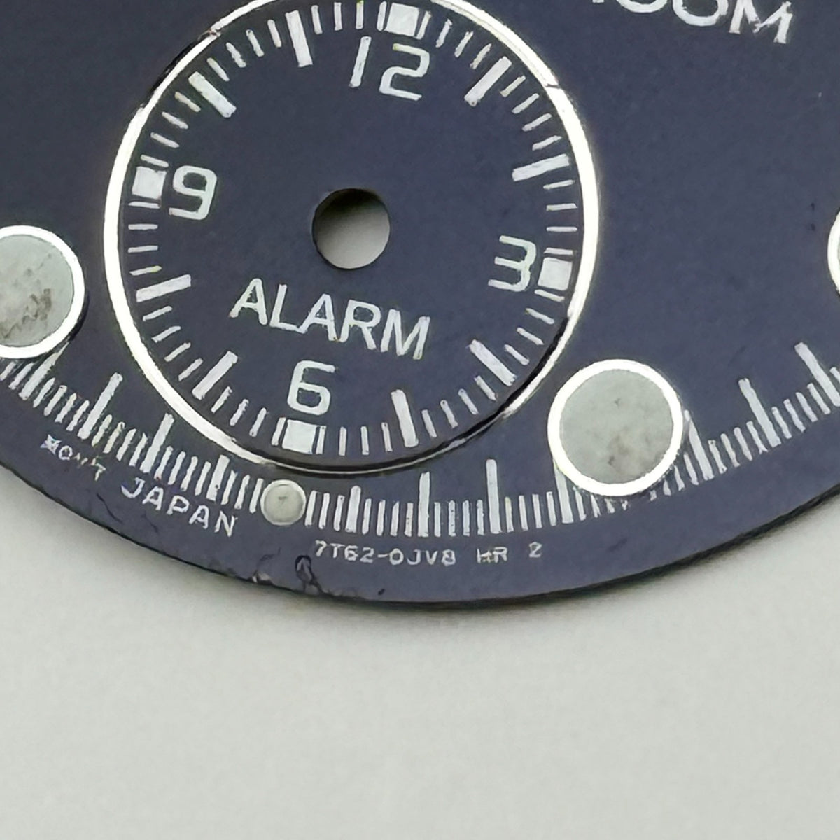 Seiko 7T62-0JV8 Watch Dial Chronograph Alarm 100M Spare Parts Repair 27.4mm
